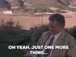 Just One More Thing.. GIF - JustOneMore OneMoreThing JustOneMoreThing GIFs